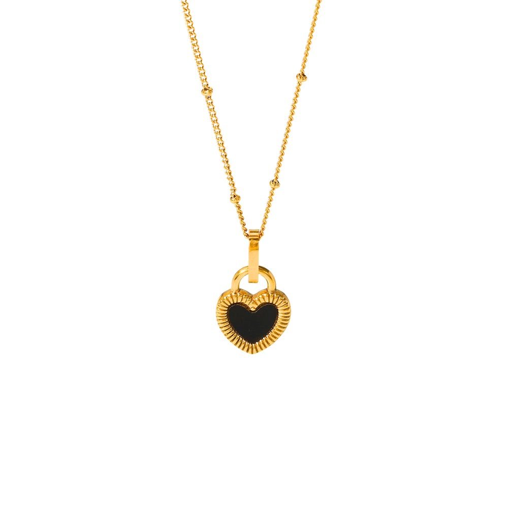 1 COLLAR BLACK HEART - Imagen 1