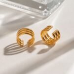 EARCUFF TRIPLE HOOPS - Imagen 4