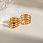 EARCUFF TRIPLE HOOPS - Imagen 3